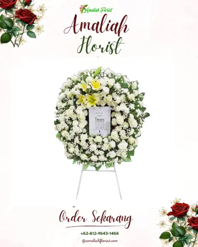 Krans Bunga Duka Cita di Swasana Pussenkav Wedding Venue  Organizer