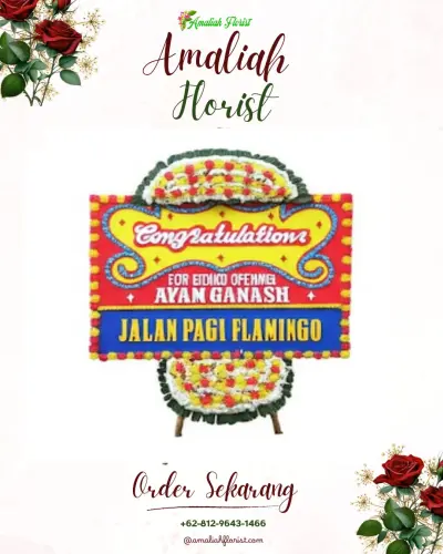Bunga Papan Congratulation di Swasana Pussenkav Wedding Venue  Organizer